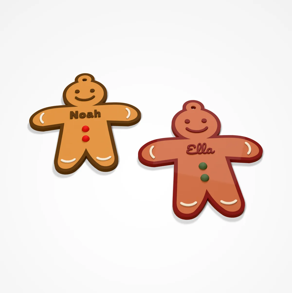 Gingerbread Man Name Ornament - a gingerbread cookie with a name