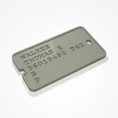 Erkennungsmarke - klassisch, WWII, modern oder Sci-Fi (5/9)