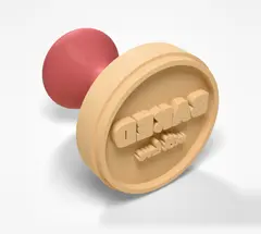 Sello personalizado - hasta cuatro líneas de texto, mango roscado (5/8)