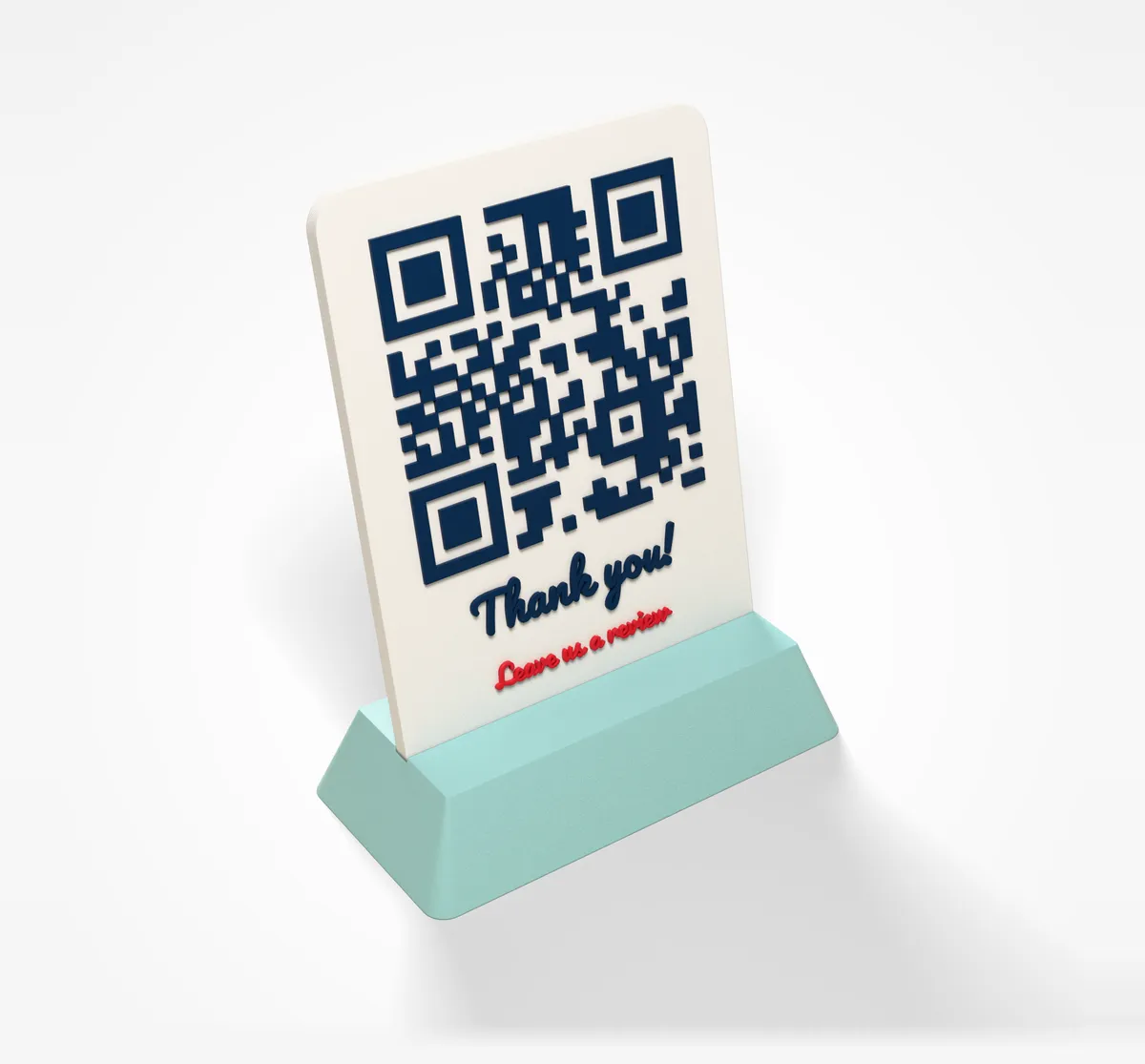 QR Code Sign - Wi-Fi, menu or link on a stand (6/6)