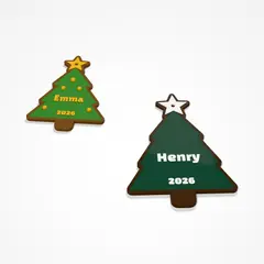 Albero di Natale con nome - con stella dorata e un nome (10/10)