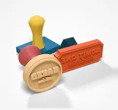 Sello personalizado - hasta cuatro líneas de texto, mango roscado