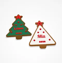 Albero di Natale con nome - con stella dorata e un nome