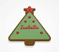 Albero di Natale con nome - con stella dorata e un nome (3/10)