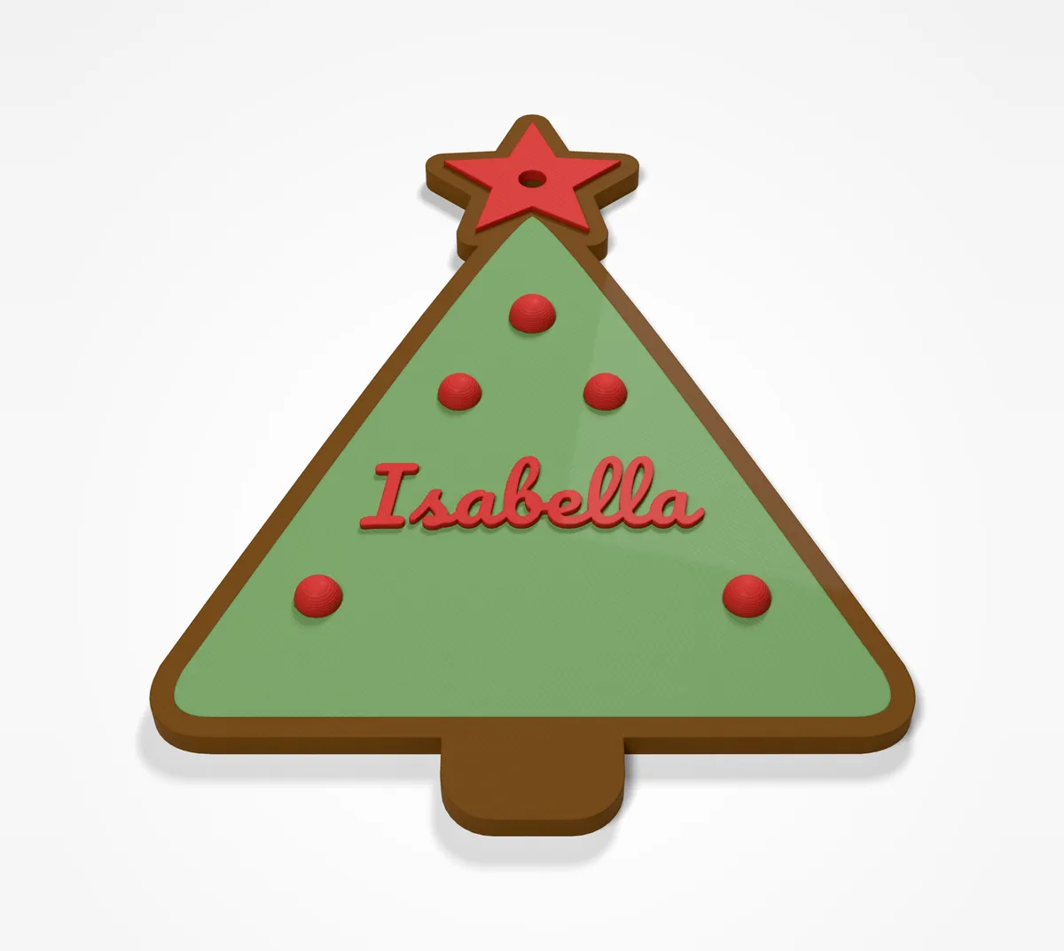 Albero di Natale con nome - con stella dorata e un nome (3/10)
