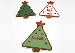 Albero di Natale con nome - con stella dorata e un nome (9/10)