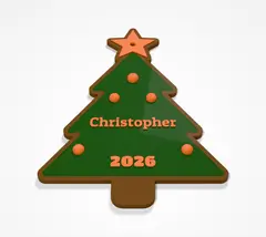 Albero di Natale con nome - con stella dorata e un nome (2/10)